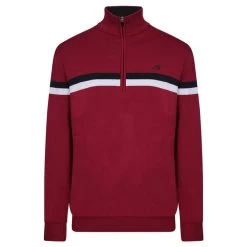 Benross Men's Lined Knit Golf Midlayer -American Golf Shop 392685 Burgundy Navy Benross Lined Knit Midlayer 1 1