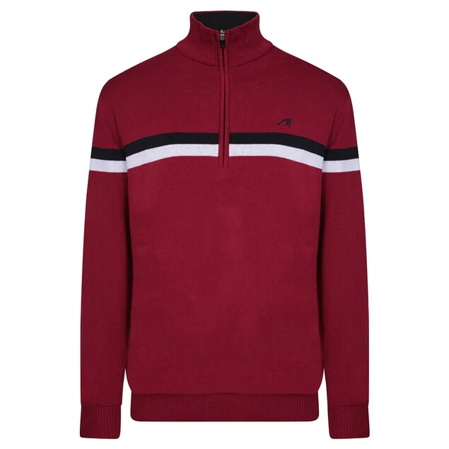 Benross Men's Lined Knit Golf Midlayer Benross Men's Lined Knit Golf Midlayer -American Golf Shop 392685 Burgundy Navy Benross Lined Knit Midlayer 1