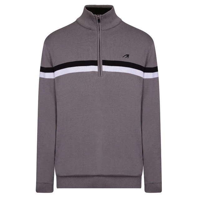 Benross Men's Lined Knit Golf Midlayer Benross Men's Lined Knit Golf Midlayer -American Golf Shop 392685 Grey Black Benross Lined Knit Midlayer 1