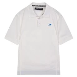 Benross Junior Side Logo Stretch Golf Polo Shirt -American Golf Shop 392722 White Blue Benross Side Logo Polo Shirt 1