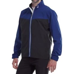 FootJoy Men's HydroLite Waterproof Golf Jacket -American Golf Shop 393732 RoyalBlackSilver FootJoy HydroLite Rain Jacket 4