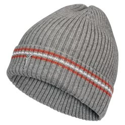 GOLFINO Men's Knitted Golf Hat -American Golf Shop 394025 Silver Grey GOLFINO Pom Knitted Hat 1
