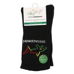 Greg Norman Men's Barnard Crew Golf Socks -American Golf Shop 394821 black 4