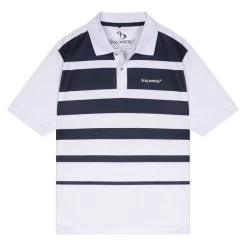 Stromberg Junior Strike Stretch Golf Polo Shirt -American Golf Shop 394857 White Peacoat Stromberg Strike Junior Polo Shirt 1
