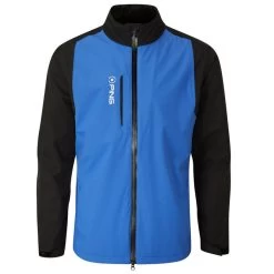 PING Men's SensorDry Pro Waterproof Golf Jacket -American Golf Shop 395602 DelphBlue Black PING SensorDry Pro Jacket 1