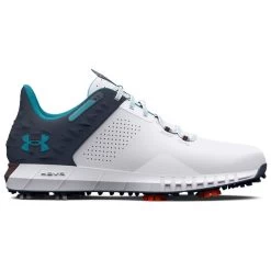 Under Armour Men's HOVR Drive 2 Waterproof Spiked Golf Shoes 12 Under Armour Men's HOVR Drive 2 Waterproof Spiked Golf Shoes -American Golf Shop 395750 White Grey Blue Under Armour HOVR Drive 2 Shoes 1