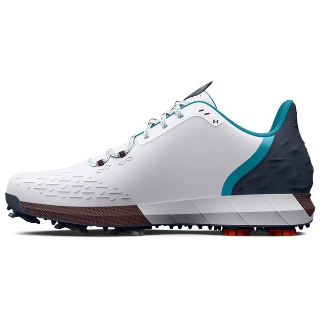 Under Armour Men's HOVR Drive 2 Waterproof Spiked Golf Shoes Under Armour Men's HOVR Drive 2 Waterproof Spiked Golf Shoes -American Golf Shop 395750 White Grey Blue Under Armour HOVR Drive 2 Shoes 2