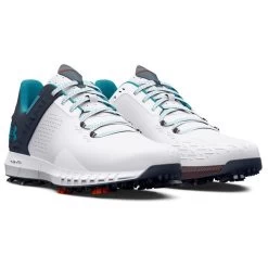 Under Armour Men's HOVR Drive 2 Waterproof Spiked Golf Shoes 16 Under Armour Men's HOVR Drive 2 Waterproof Spiked Golf Shoes -American Golf Shop 395750 White Grey Blue Under Armour HOVR Drive 2 Shoes 5