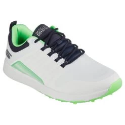 Skechers Men's Elite 4 Victory Spikeless Golf Shoes -American Golf Shop 396159 White Navy Green Skechers Elite 4 Victory Shoes 5