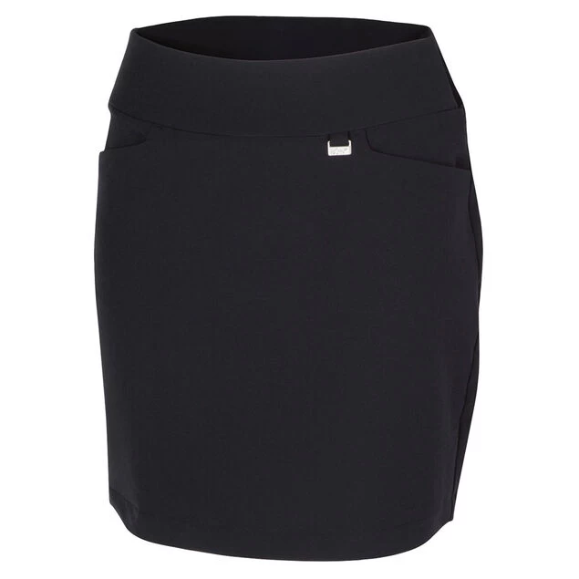 Greg Norman Ladies Pull-On Stretch Golf Skort Greg Norman Ladies Pull-On Stretch Golf Skort -American Golf Shop 396881 Black Greg Norman Pull On Ladies Skort 1