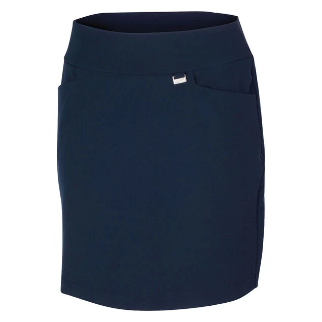 Greg Norman Ladies Pull-On Stretch Golf Skort Greg Norman Ladies Pull-On Stretch Golf Skort -American Golf Shop 396881 Navy Greg Norman Pull On Ladies Skort 1