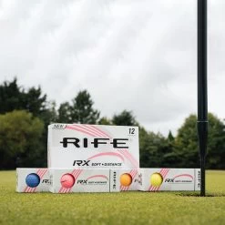Rife RX Soft Distance Coloured Ladies 12 Golf Ball Pack -American Golf Shop 397303 RifeLadiesColouredBalls12Box 4
