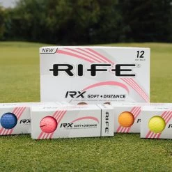 Rife RX Soft Distance Coloured Ladies 12 Golf Ball Pack -American Golf Shop 397303 RifeLadiesColouredBalls12Box 5