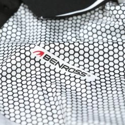 Benross Men's Hex Print Stretch Golf Polo Shirt -American Golf Shop 397430 White Black Benross Hex Print Polo Shirt 3