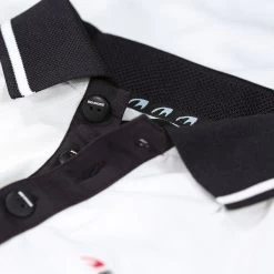 Benross Junior Faded Side Panel Stretch Golf Polo Shirt -American Golf Shop 397501 White Black Benross Faded Side Panel Junior Polo Shirt 4