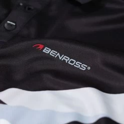 Benross Junior Swirl Stretch Golf Polo Shirt -American Golf Shop 397506 Black Grey White Benross Swirl Junior Polo Shirt 3