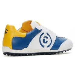 Duca Del Cosma Men's Valderama Waterproof Spikeless Golf Shoes -American Golf Shop 397710 White Jeans Yellow Duca Del Cosma Valderama Shoes 2022 5