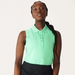 Röhnisch Rohnisch Ladies Rumi Sleeveless Stretch Golf Polo Shirt -American Golf Shop 398074 Springbud Rohnisch Rumi Sleeveless Ladies Polo Shirt 2