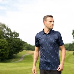 Stromberg Men's Etna Print Stretch Golf Polo Shirt -American Golf Shop 398164 pea 5