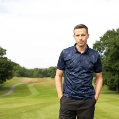 Stromberg Men's Etna Print Stretch Golf Polo Shirt -American Golf Shop 398164 pea 6