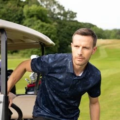 Stromberg Men's Etna Print Stretch Golf Polo Shirt -American Golf Shop 398164 pea 7