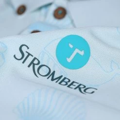 Stromberg Men's OCEANTEE Print Golf Polo Shirt 12 Stromberg Men's OCEANTEE Print Golf Polo Shirt -American Golf Shop 398203 blue glow 3