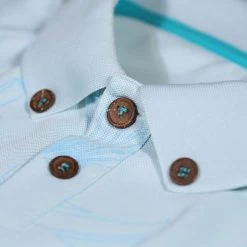 Stromberg Men's OCEANTEE Print Golf Polo Shirt 13 Stromberg Men's OCEANTEE Print Golf Polo Shirt -American Golf Shop 398203 blue glow 4