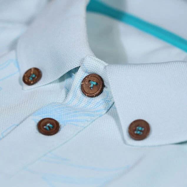 Stromberg Men's OCEANTEE Print Golf Polo Shirt Stromberg Men's OCEANTEE Print Golf Polo Shirt -American Golf Shop 398203 blue glow 4