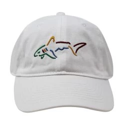Greg Norman Men's Shark Logo Golf Cap -American Golf Shop 398753 White Greg Norman Shark Logo Cap 2