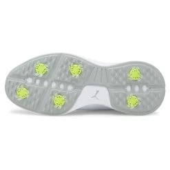 PUMA Golf PUMA Men's Fusion FX Tech Waterproof Spiked Golf Shoes 4 PUMA Golf PUMA Men's Fusion FX Tech Waterproof Spiked Golf Shoes -American Golf Shop 399393 White Silver HighRise PUMA Golf Fusion FX Tech Shoes 3