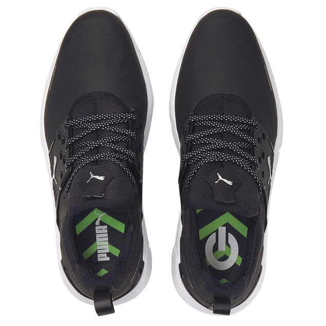 PUMA Men's IGNITE Articulate Waterproof Spiked Golf Shoes PUMA Golf PUMA Men's IGNITE Articulate Waterproof Spiked Golf Shoes -American Golf Shop 399509 Black Silver Black PUMA Golf IGNITE Articulate Shoes 4