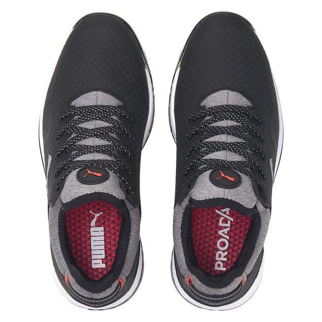 PUMA Ladies PROADAPT ALPHACAT Waterproof Spikeless Golf Shoes PUMA Golf PUMA Ladies PROADAPT ALPHACAT Waterproof Spikeless Golf Shoes -American Golf Shop 399566 Black Silver HotCoral PUMA Golf PROADAPT ALPHACAT Ladies Shoes 3