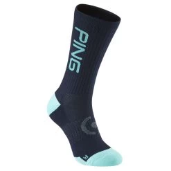 PING Men's Logo Golf Socks - 2 Pack -American Golf Shop 400843 Navy Multi PING Logo 2 Pack Socks 2