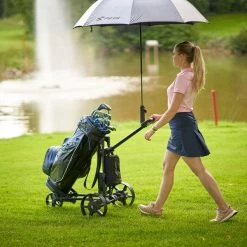 Flat Cat Hybrid Touch Electric Trolley 6 Flat Cat Hybrid Touch Electric Trolley -American Golf Shop 401344 Silver Flat Cat Hybrid Touch Electric Trolley 5