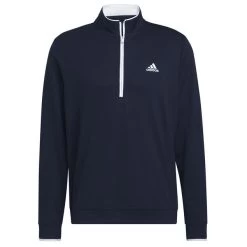 Adidas Golf Adidas Men's PRIMEGREEN UPF Half Zip Golf Midlayer -American Golf Shop 401468 CollegiateNavy adidas Golf PRIMEGREEN UPF Zip Midlayer 1