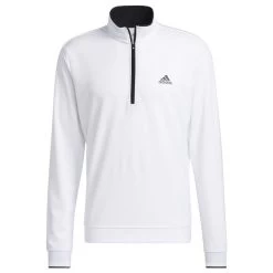 Adidas Golf Adidas Men's PRIMEGREEN UPF Half Zip Golf Midlayer -American Golf Shop 401468 White adidas Golf PRIMEGREEN UPF Zip Midlayer 1