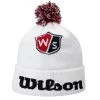 Wilson Staff Tour Knit Bobble Golf Hat -American Golf Shop 401795 White Wilson Staff Bobble Tour Knit Hat 1