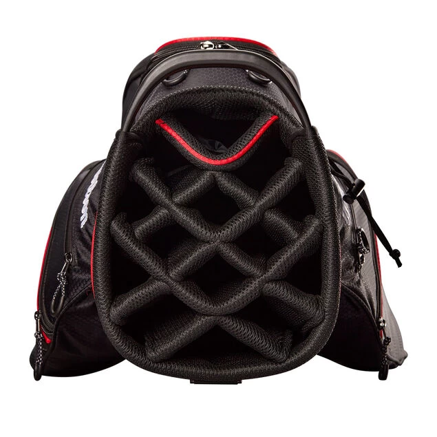 Wilson Lite III Golf Cart Bag Wilson Staff Wilson Lite III Golf Cart Bag -American Golf Shop 401916 Black Charcoal Red Wilson Staff Lite Cart Bag 3 1