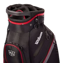 Wilson Staff Wilson Lite III Golf Cart Bag -American Golf Shop 401916 Black Charcoal Red Wilson Staff Lite Cart Bag 5