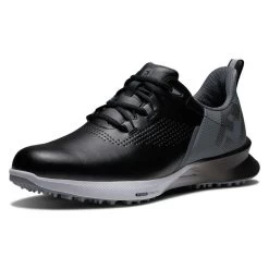 FootJoy Men's Fuel Waterproof Spikeless Golf Shoes -American Golf Shop 402928 Black Charcoal Silver FootJoy Fuel Shoes 4 1