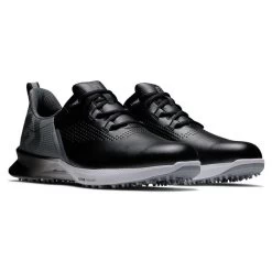 FootJoy Men's Fuel Waterproof Spikeless Golf Shoes -American Golf Shop 402928 Black Charcoal Silver FootJoy Fuel Shoes 6 1