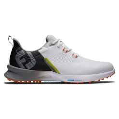 FootJoy Men's Fuel Waterproof Spikeless Golf Shoes -American Golf Shop 402928 White Black Orange FootJoy Fuel Shoes 1