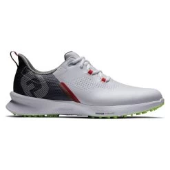 FootJoy Men's Fuel Waterproof Spikeless Golf Shoes -American Golf Shop 402928 White Navy Lime FootJoy Fuel Shoes 1
