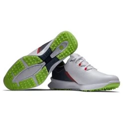 FootJoy Men's Fuel Waterproof Spikeless Golf Shoes -American Golf Shop 402928 White Navy Lime FootJoy Fuel Shoes 7