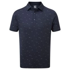 FootJoy Men's Shoal Print Stretch Golf Polo Shirt