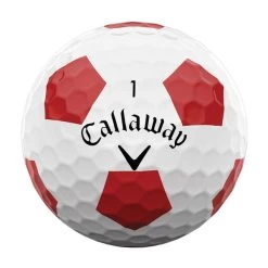 Callaway Golf Chrome Soft Truvis 12 Ball Pack -American Golf Shop 403380 White Red Callaway Golf Chrome Soft Truvis 12 Ball Pack 5