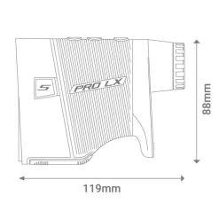 Shot Scope PRO LX Laser Golf Rangefinder -American Golf Shop 403430 Orange Shot Scope PRO LX Laser Rangefinder 9e
