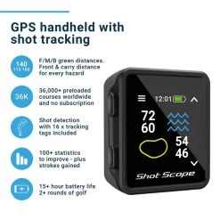 Shot Scope H4 Handheld Golf GPS & Shot Tracking -American Golf Shop 403436 Shot Scope H4 Handheld GPSShot Tracking 7