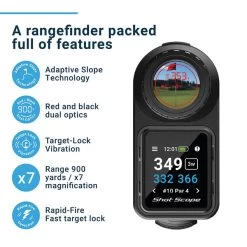 Shot Scope PRO LX+ Laser, GPS & Shot Tracking -American Golf Shop 403440 Orange Shot Scope PRO LX Rangefinder 6