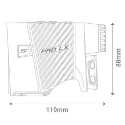 Shot Scope PRO LX+ Laser, GPS & Shot Tracking -American Golf Shop 403440 Orange Shot Scope PRO LX Rangefinder 9j
